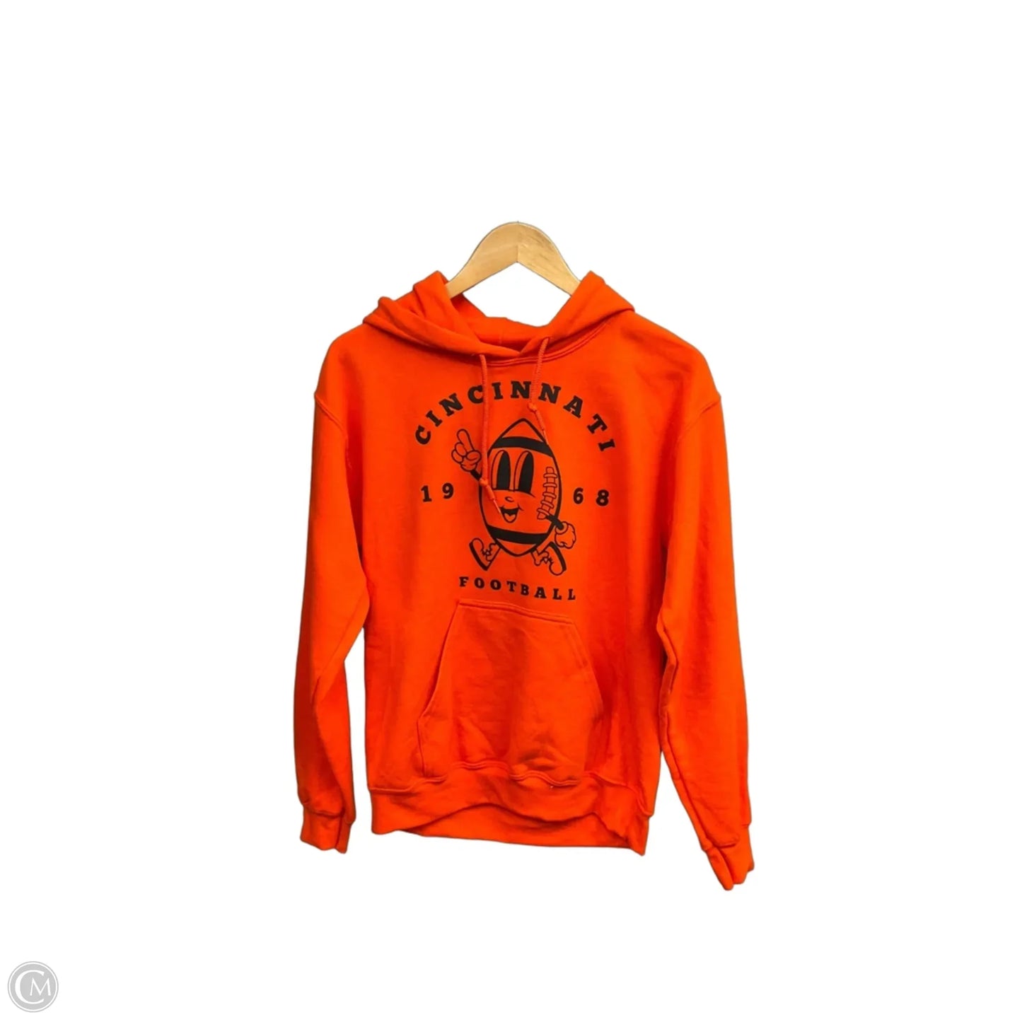 Sweatshirt Hoodie By Clothes Mentor In Orange, Size: S