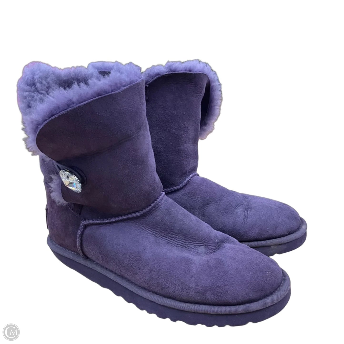 Boots Designer By Ugg In Purple, Size: 8