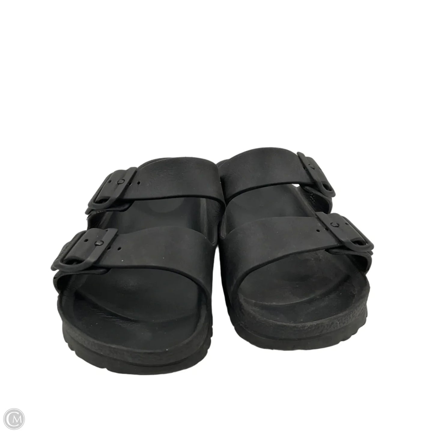Sandals Flats By Birkenstock In Black, Size: 7