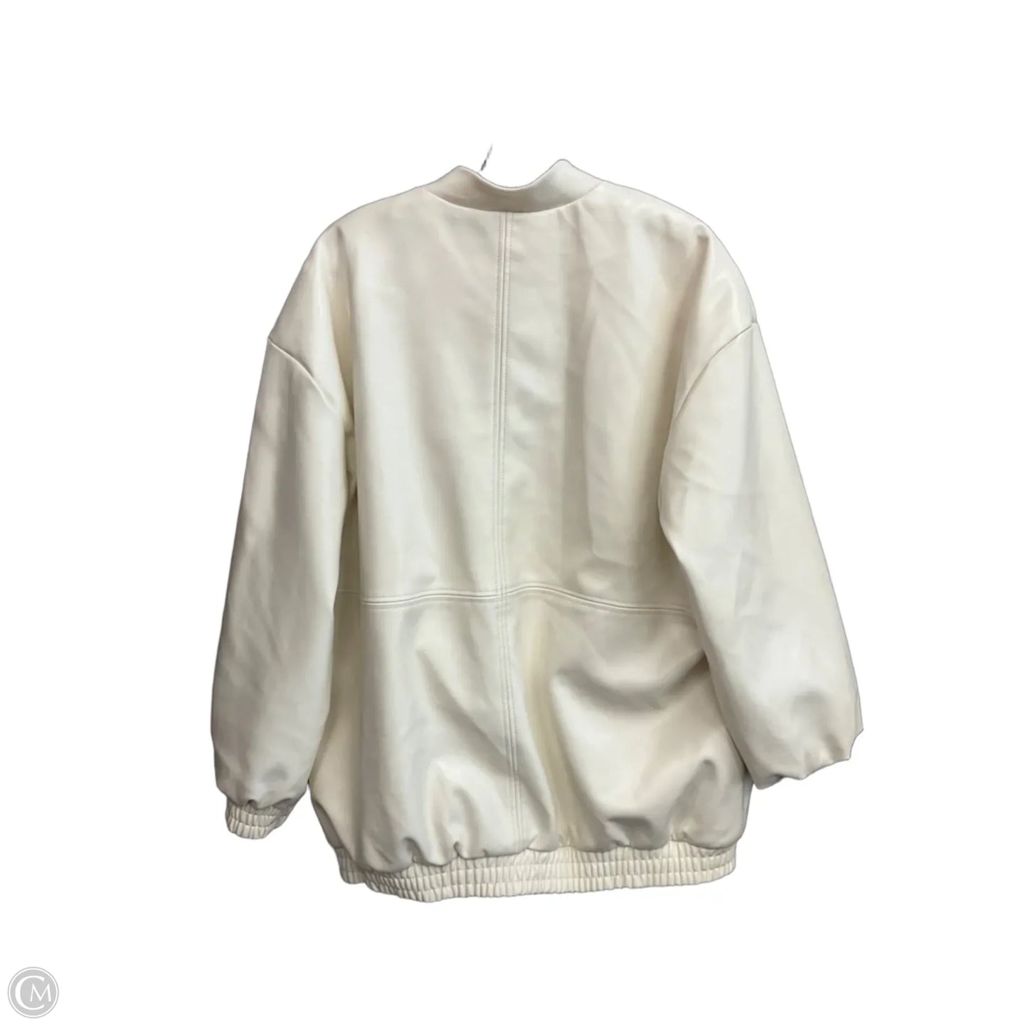 Jacket Leather By Anthropologie In Cream, Size: M