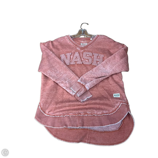 Sweatshirt Crewneck By Clothes Mentor In Orange, Size: S