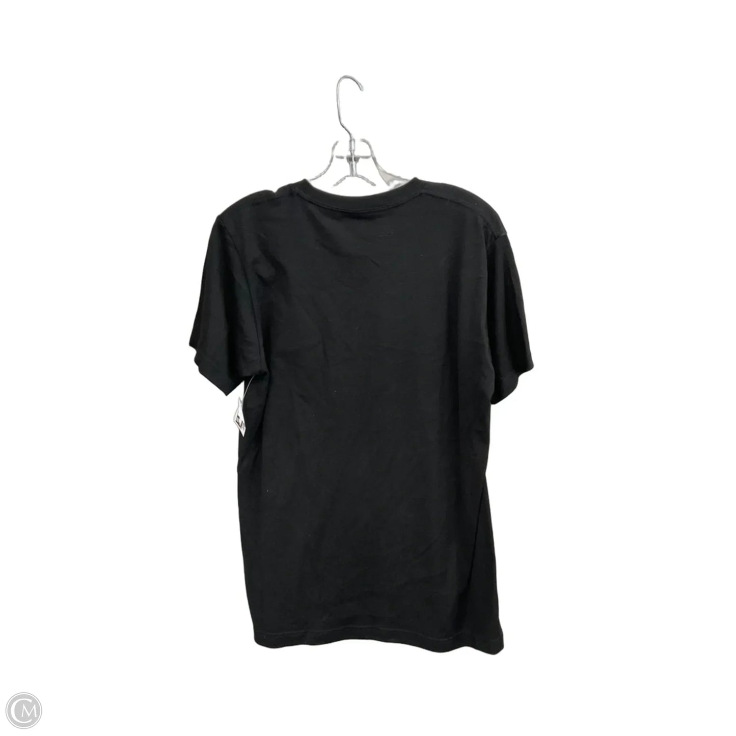 Top Short Sleeve Basic By Clothes Mentor In Black & Orange, Size: M