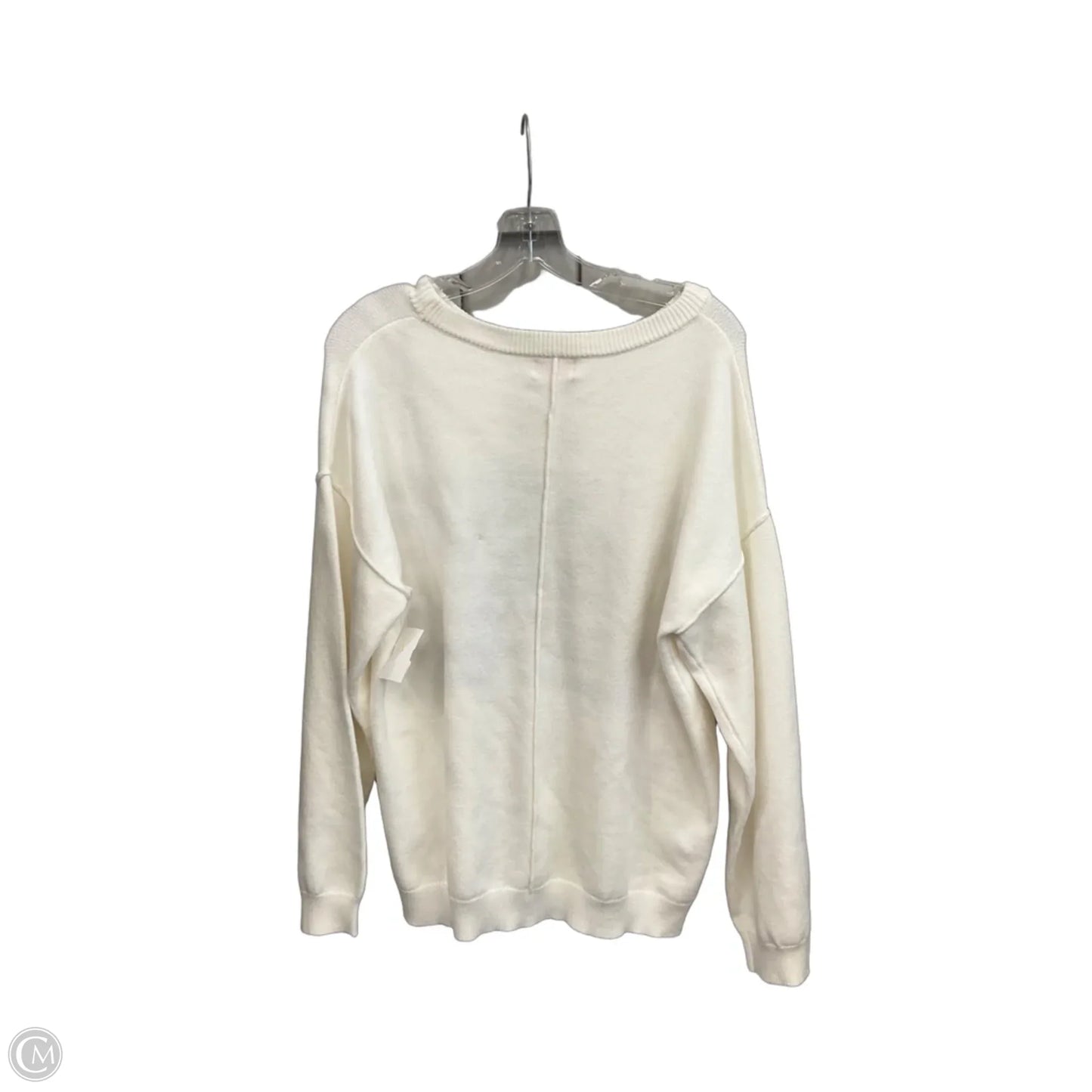 Sweater By Pink Lily In Red & White, Size: S