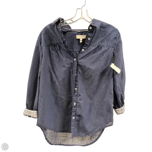Top Long Sleeve Basic By Michael Stars In Navy, Size: Xs