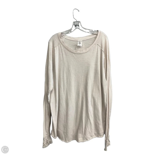 Top Long Sleeve Basic By We The Free In Tan, Size: Xl