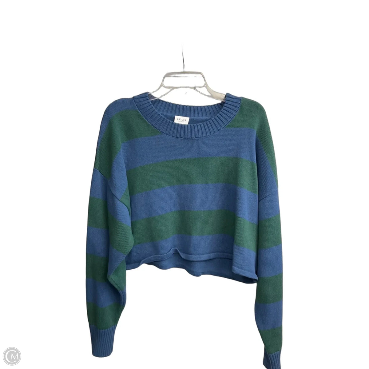 Sweater By Clothes Mentor In Striped Pattern, Size: L
