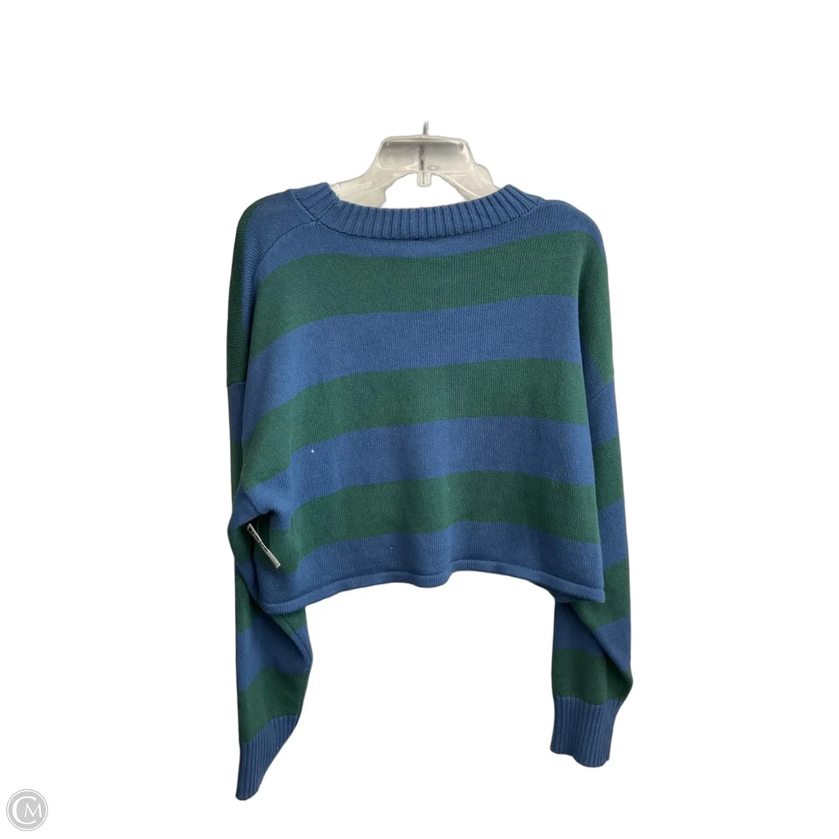 Sweater By Clothes Mentor In Striped Pattern, Size: L