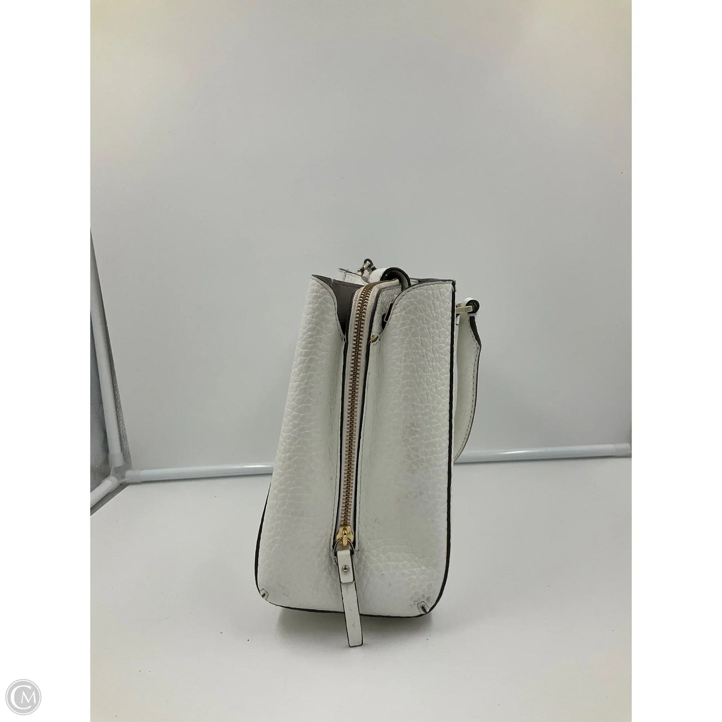 Handbag Designer By Kate Spade In White, Size:Medium