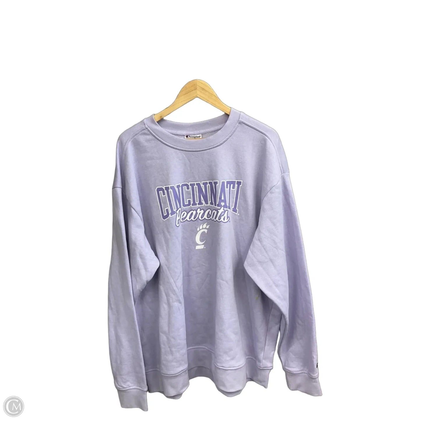 Sweatshirt Crewneck By Champion In Purple, Size: 2x