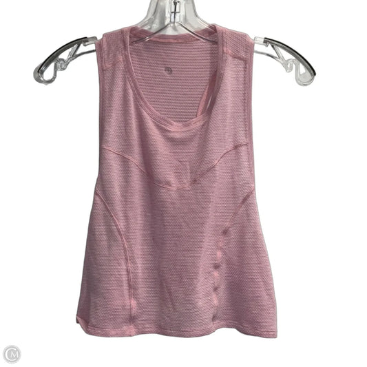 Athletic Tank Top By Lululemon In Pink, Size: 8