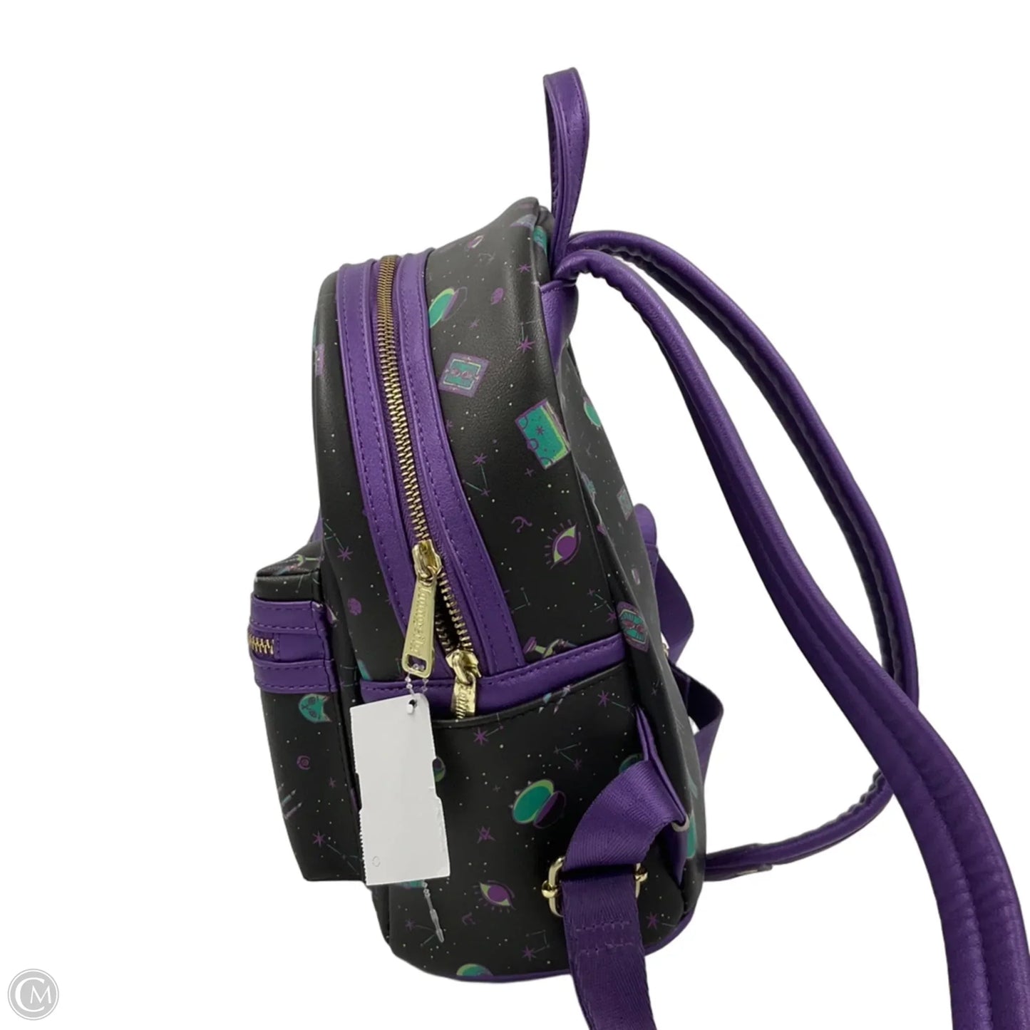 Backpack Leather By Loungefly, Size: Small