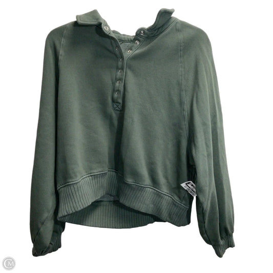 Sweatshirt Collar By Aerie In Green, Size: M