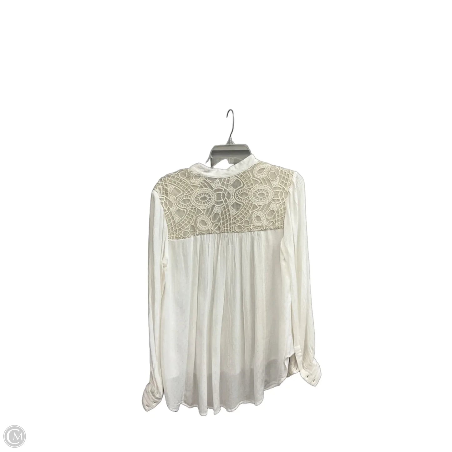 Top Long Sleeve By Free People In White, Size: S