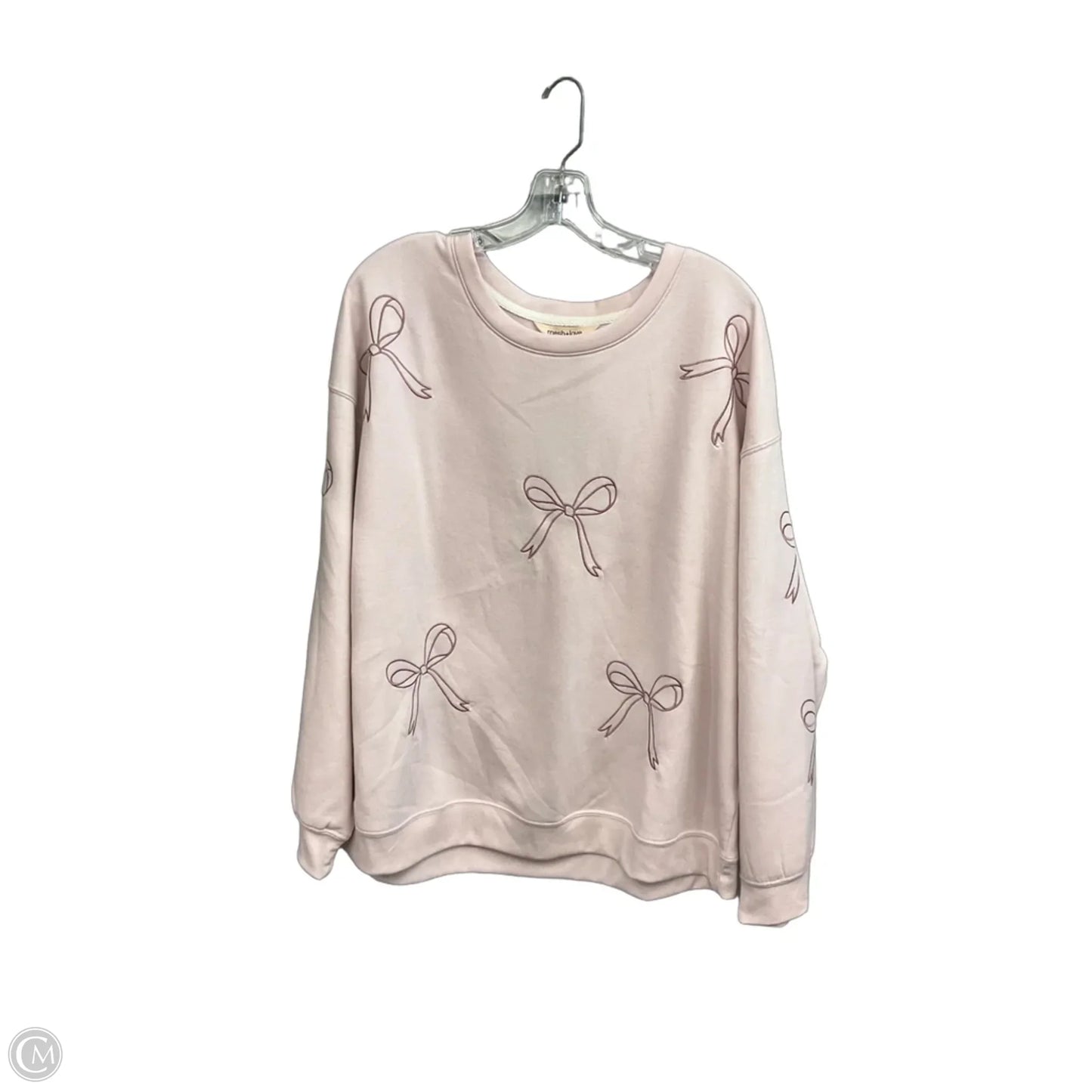 Sweatshirt Crewneck By Clothes Mentor In Pink, Size: 3x