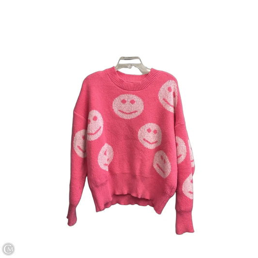 Cardigan By Clothes Mentor In Pink, Size: L