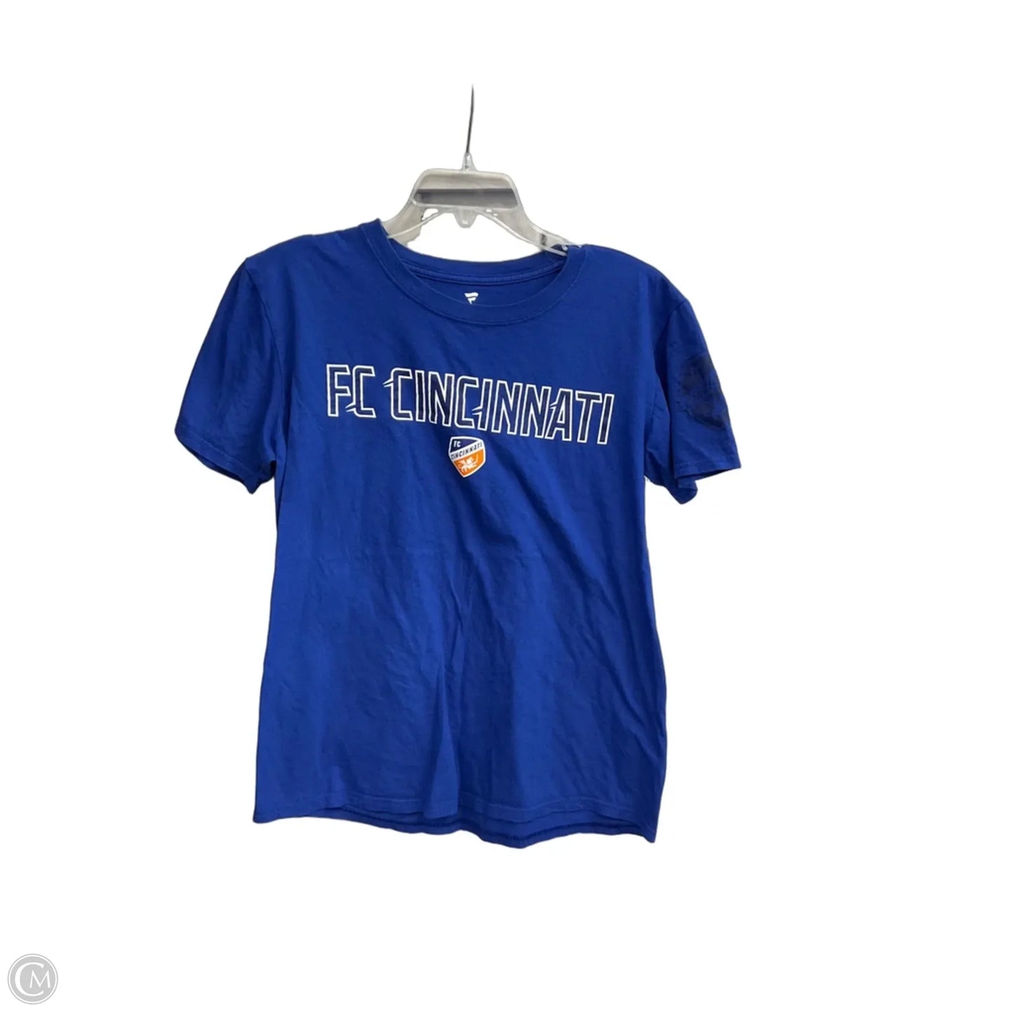 Top Short Sleeve By Fanatics In Blue, Size: M