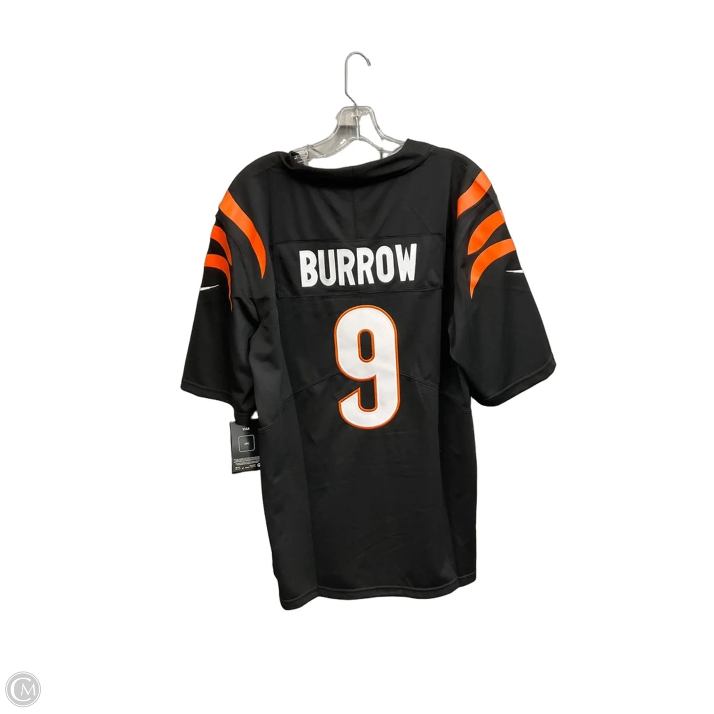 Top Short Sleeve By Nfl In Black & Orange, Size: S