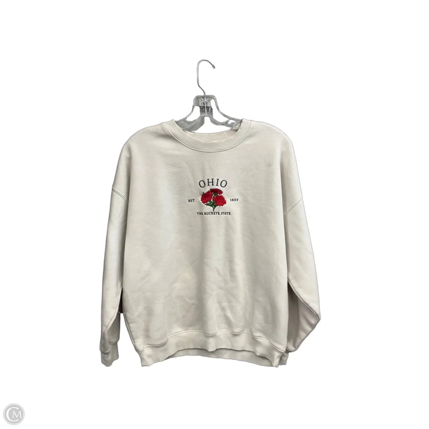 Sweatshirt Crewneck By State Of Mine In Beige, Size: M