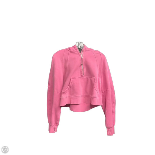 Sweatshirt Hoodie By Lululemon In Pink, Size: Xs