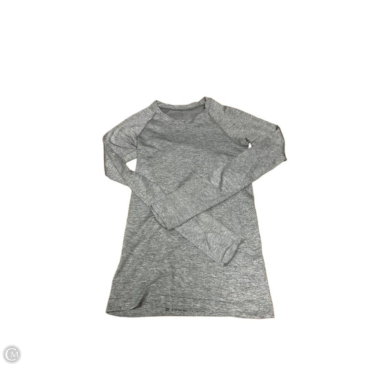 Top Long Sleeve By Lululemon In Grey, Size: 2