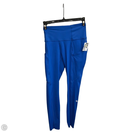 Athletic Leggings By Lululemon In Blue, Size: 2