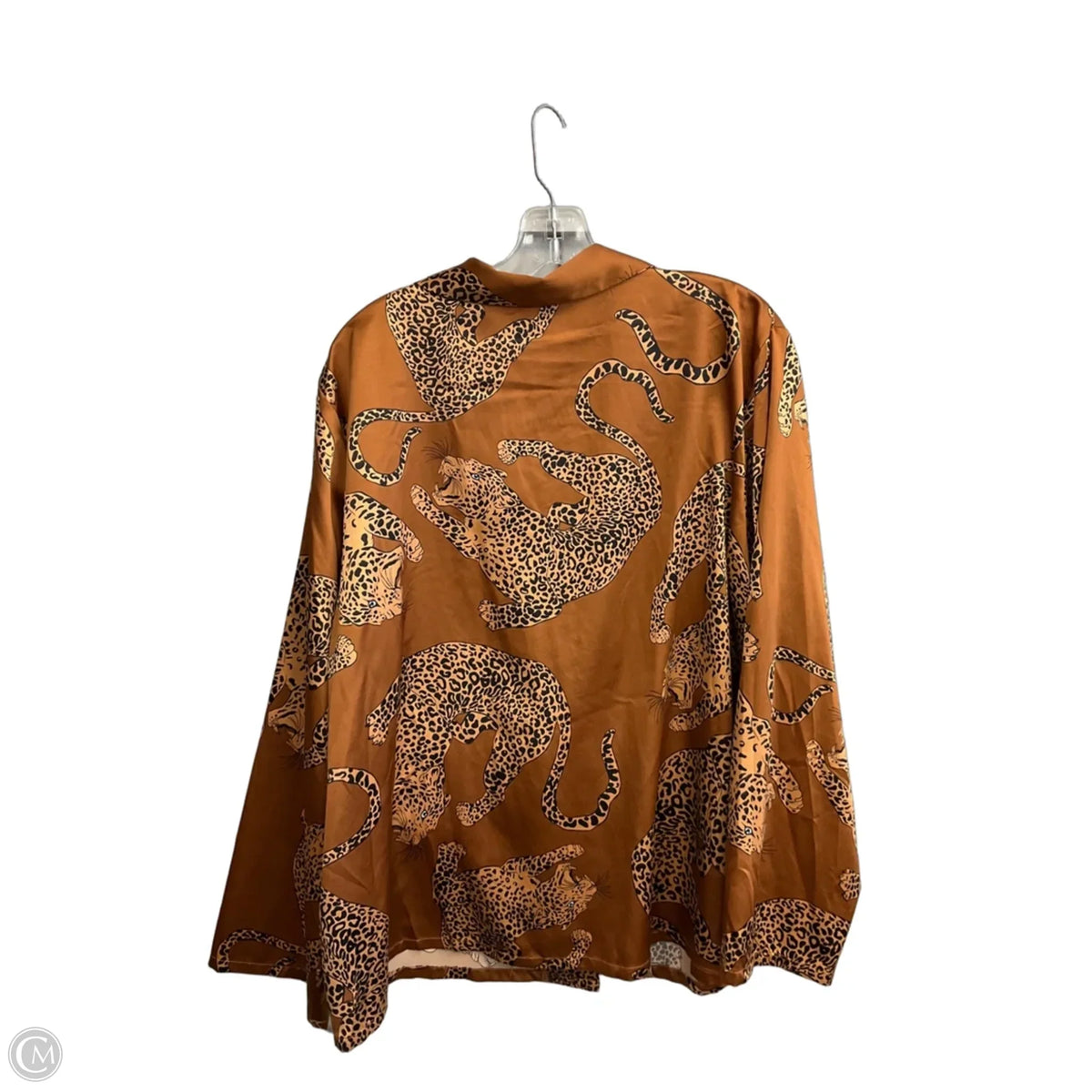 Top Long Sleeve By Sofia In Animal Print, Size: 2x