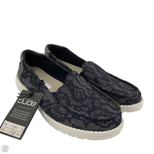 Shoes Sneakers By Hey Dude In Blue, Size: 10