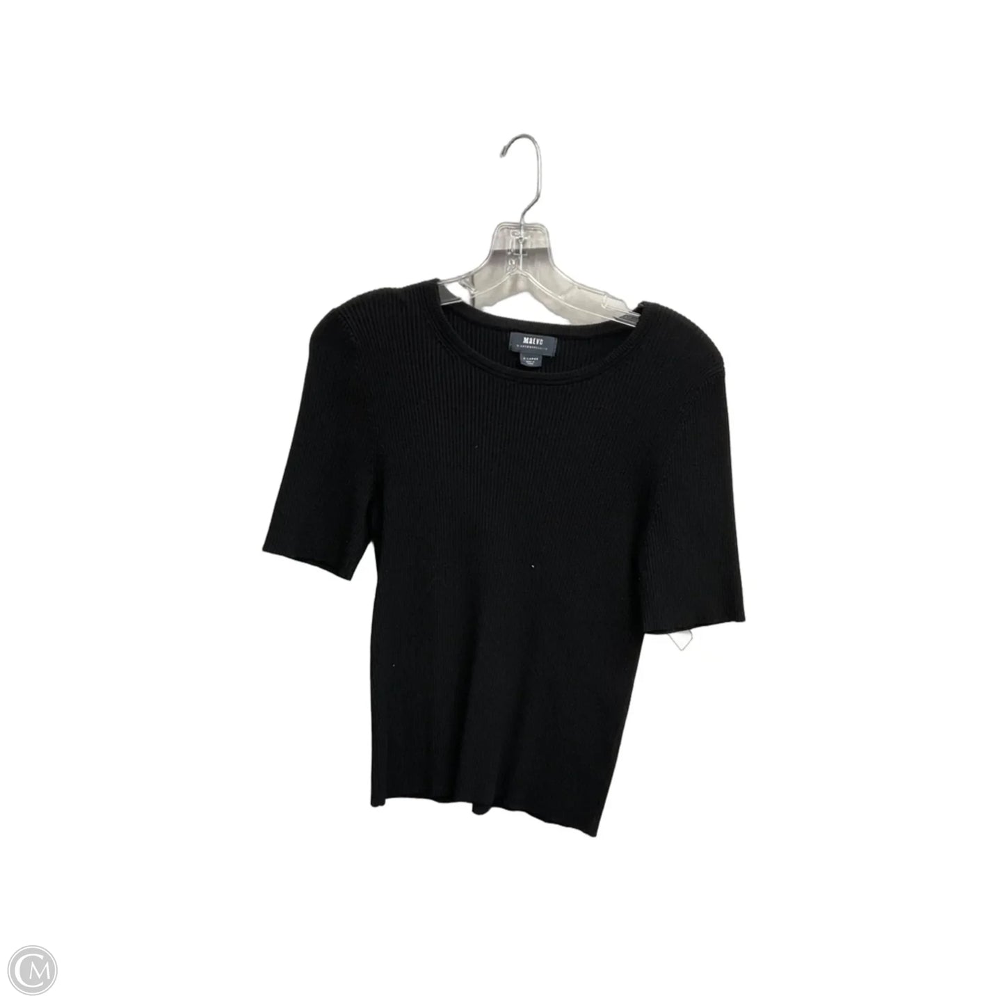 Top Short Sleeve Basic By Maeve In Black, Size: Xl
