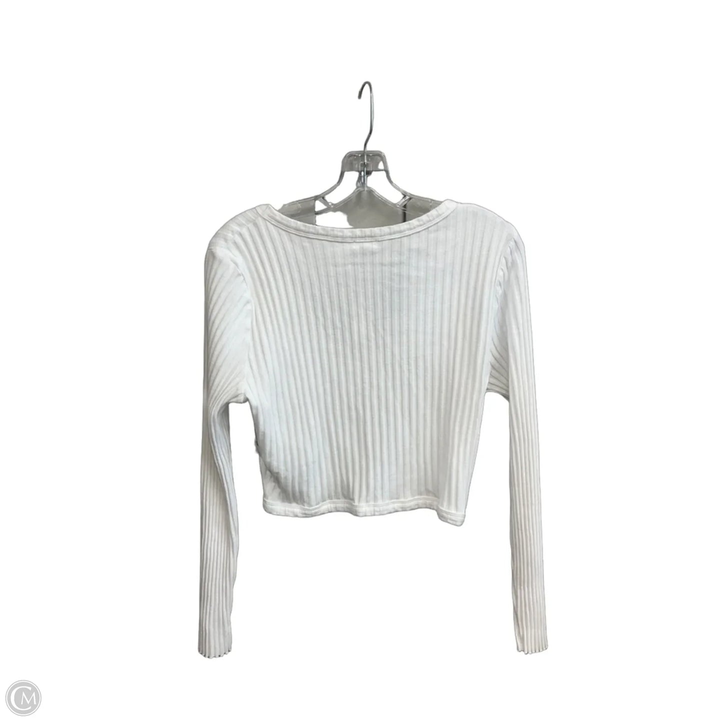Top Long Sleeve Basic By Aerie In White, Size: L