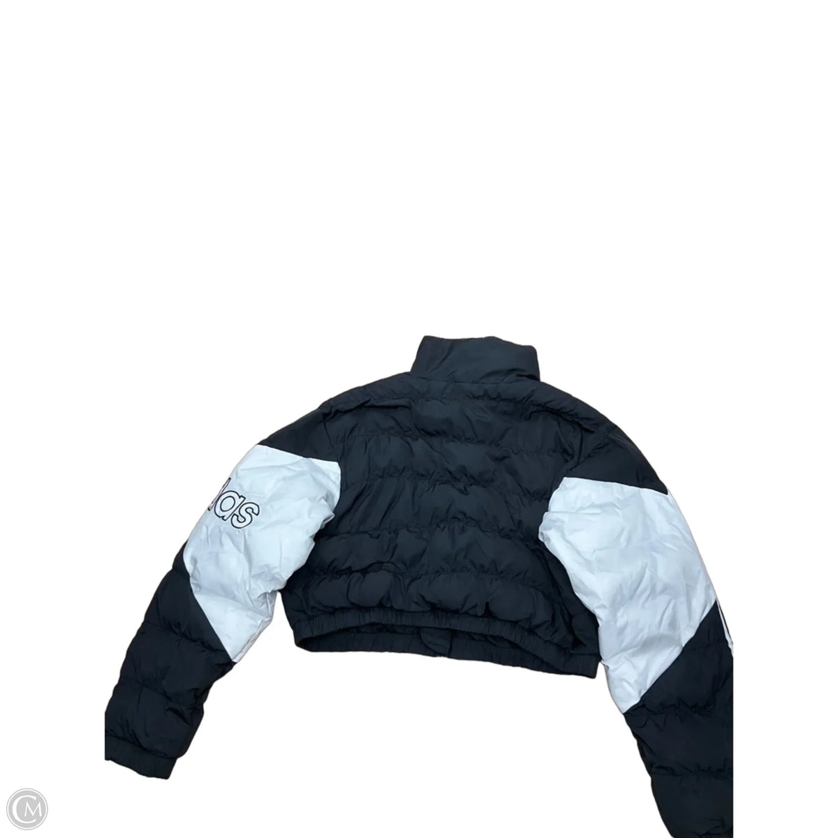 Jacket Puffer & Quilted By Adidas In Black & White, Size: L
