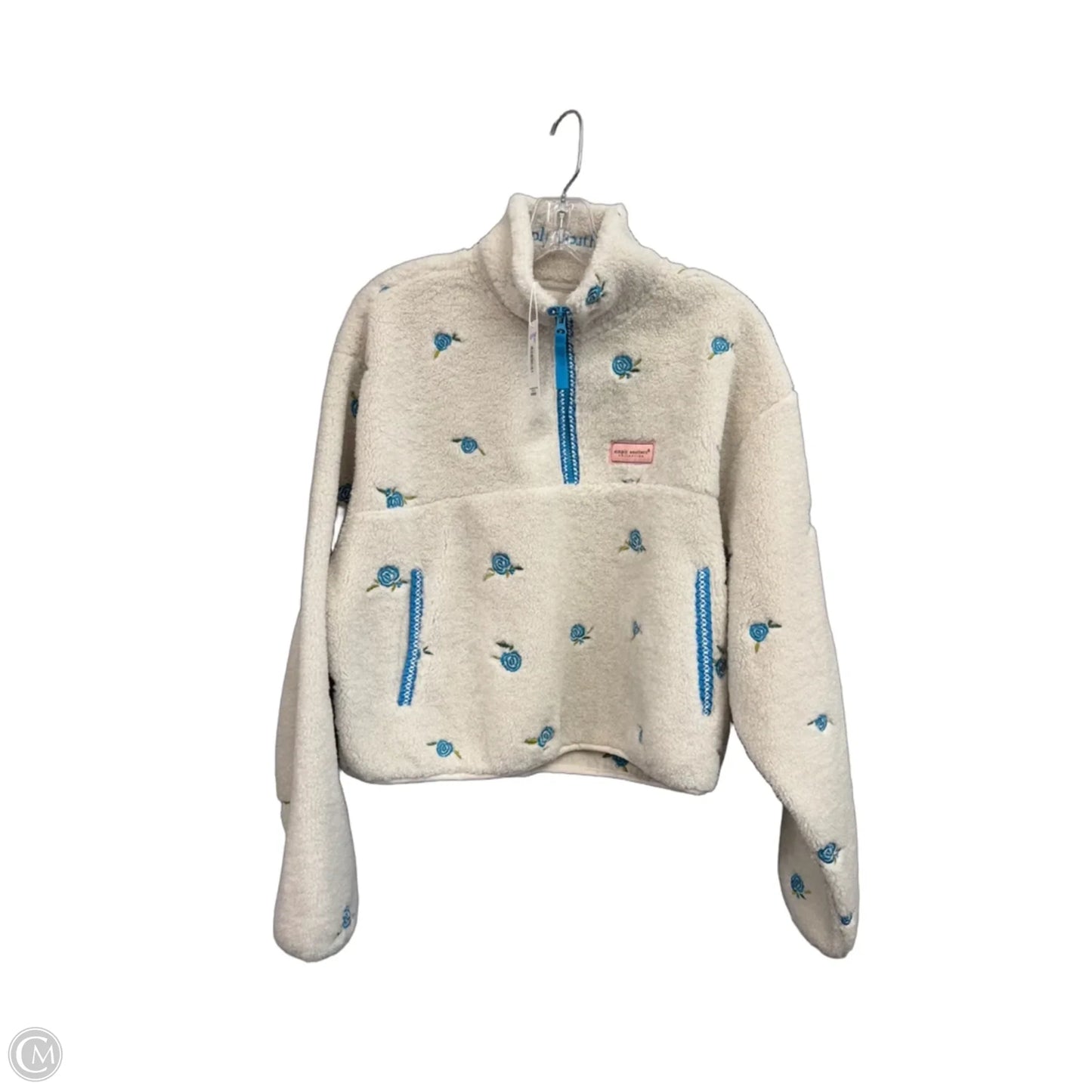 Sweatshirt Crewneck By Simply Southern In Cream, Size: M