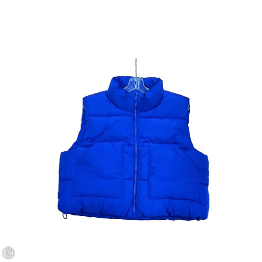 Vest Puffer & Quilted By Love Tree In Blue, Size: L