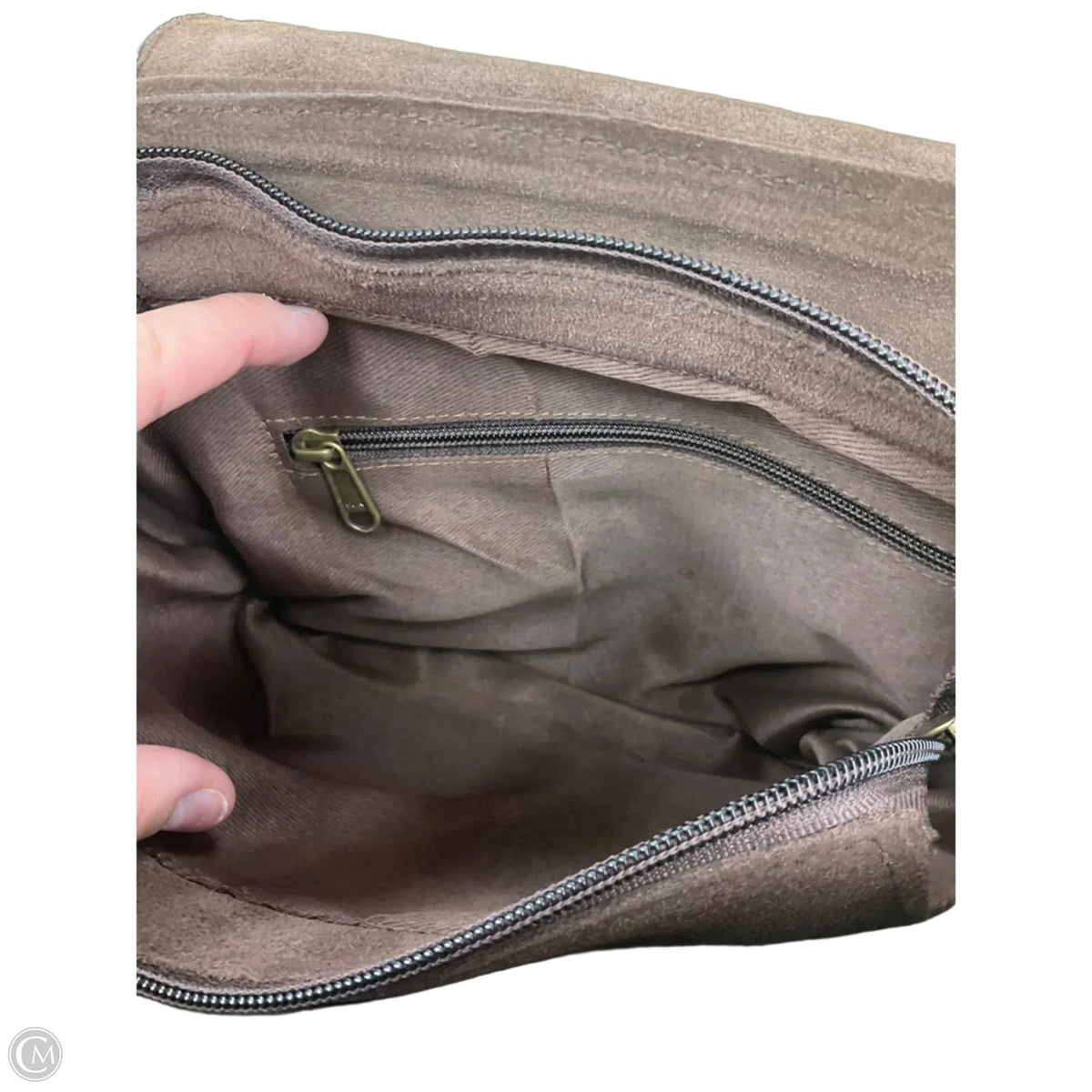 Crossbody Leather By Clothes Mentor, Size: Large