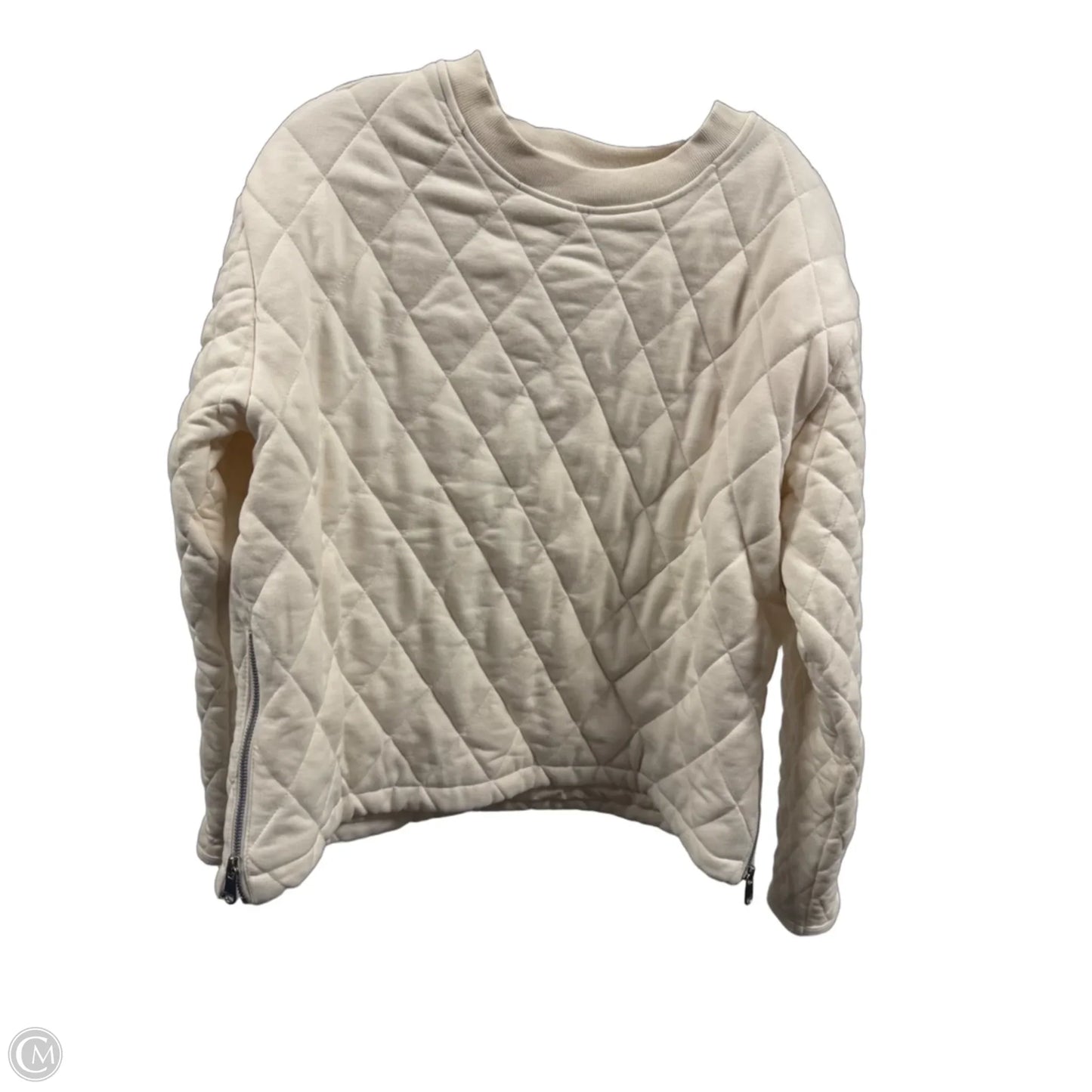 Sweatshirt Crewneck By Athleta In White, Size: M