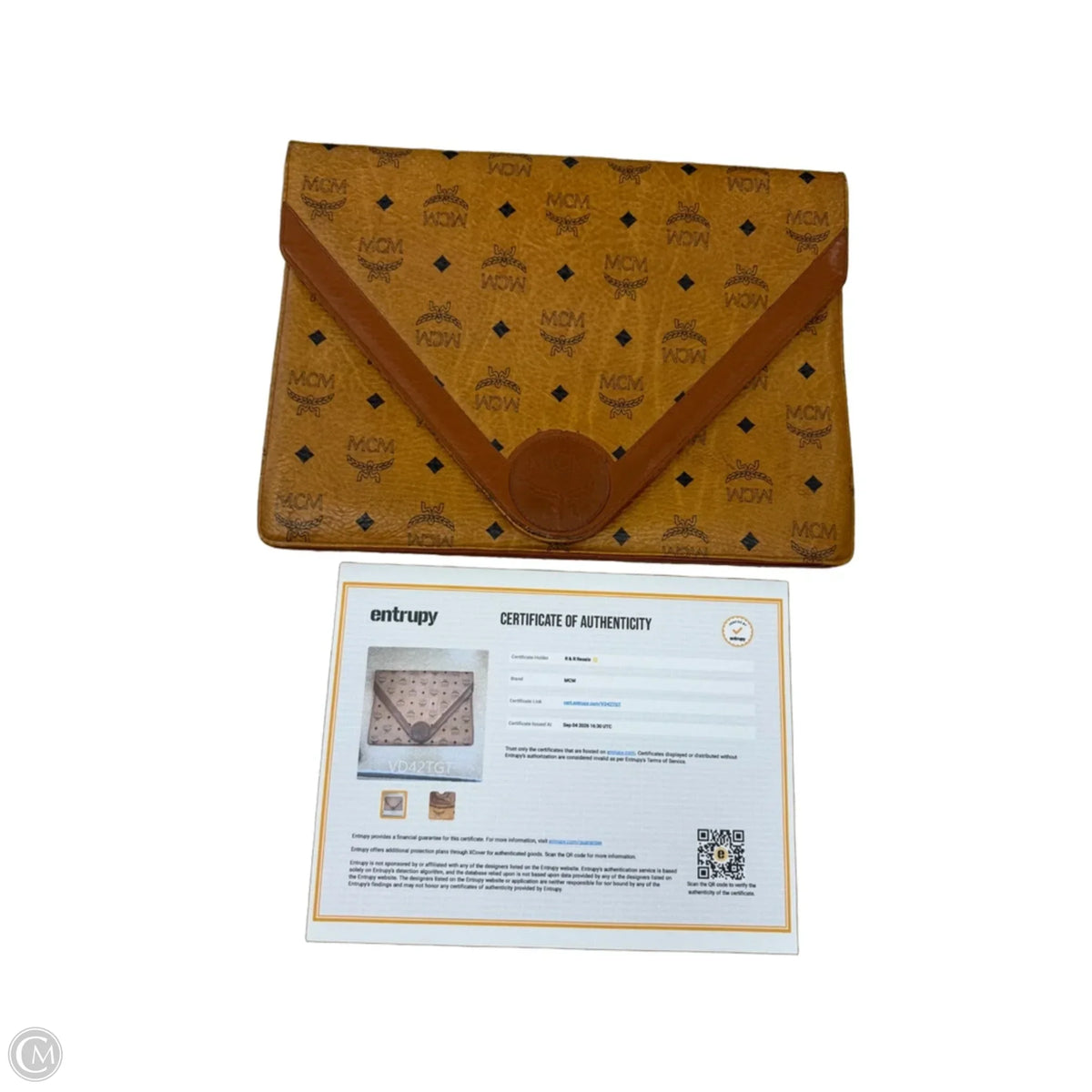 Clutch Luxury Designer By Mcm, Size: Large