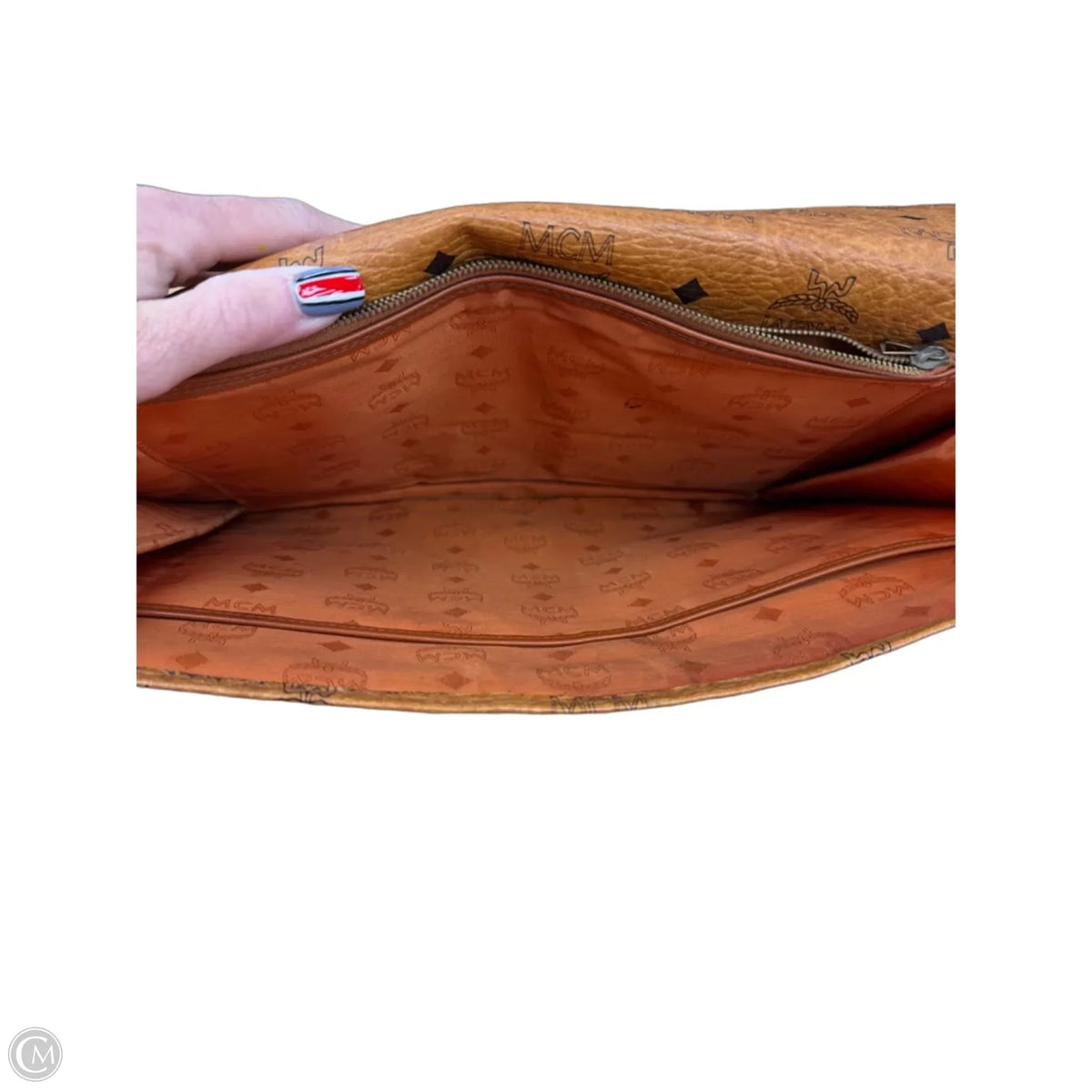 Clutch Luxury Designer By Mcm, Size: Large