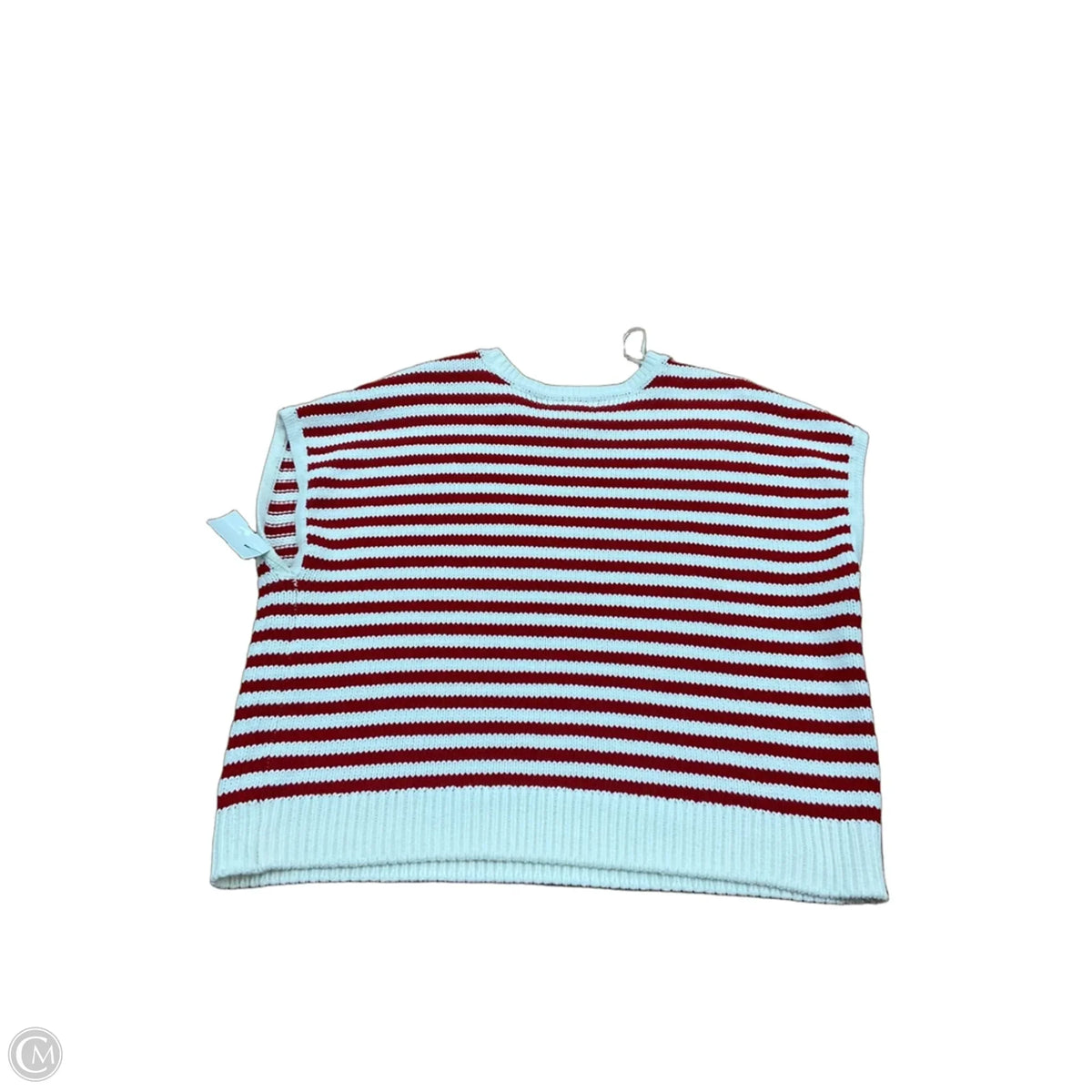 Top Sleeveless By Marled In Striped Pattern, Size: L