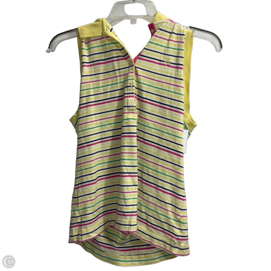 Top Sleeveless Designer By Lilly Pulitzer In Striped Pattern, Size: L