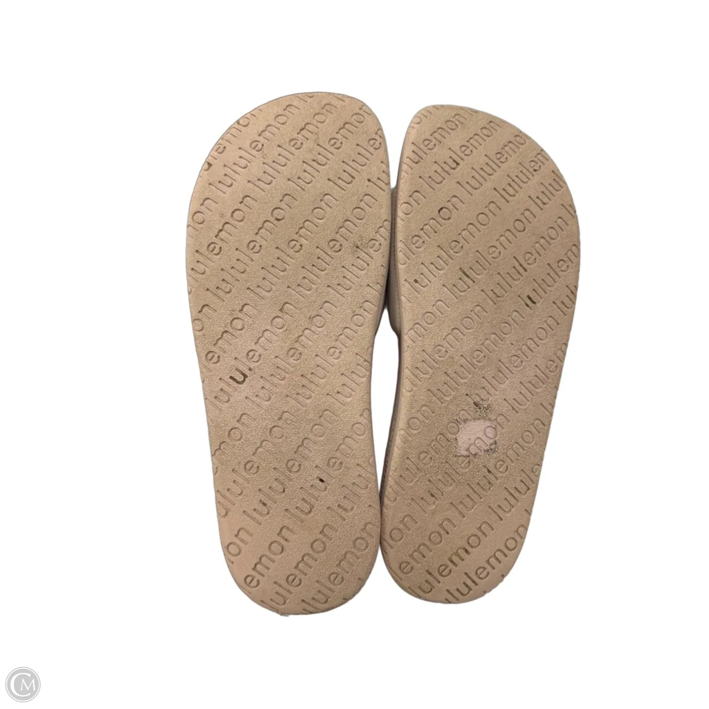 Sandals Flip Flops By Lululemon In Beige, Size: 10