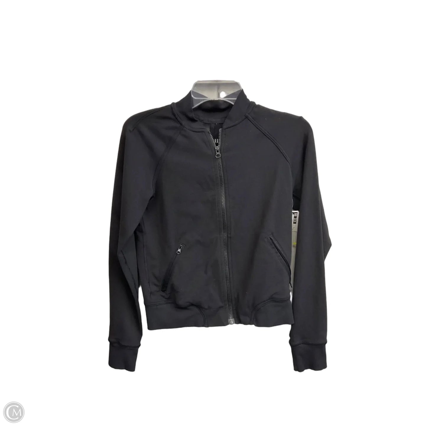 Athletic Jacket By Lululemon In Black, Size: 6