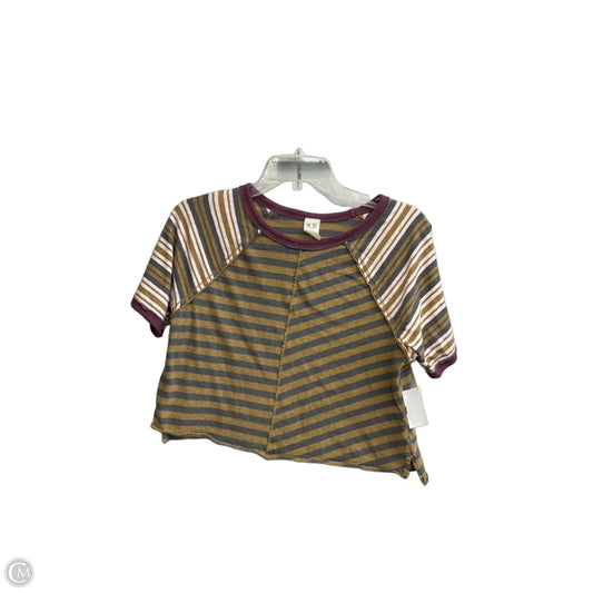 Top Short Sleeve By We The Free In Striped Pattern, Size: M