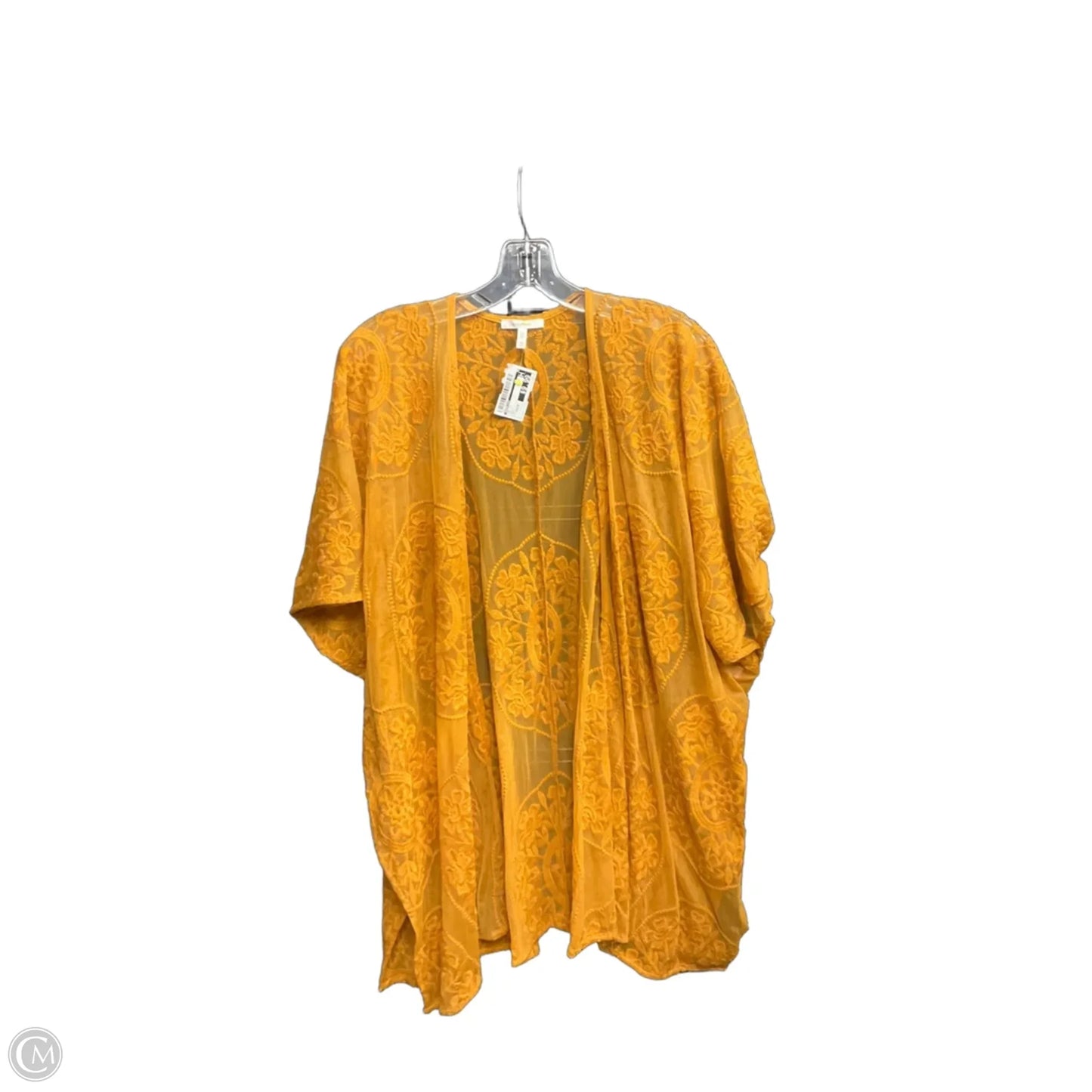 Top Short Sleeve By Maurices In Gold, Size: Osfm