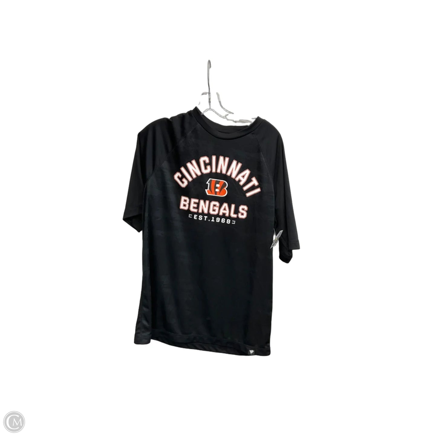 Top Short Sleeve By Fanatics In Black, Size: L