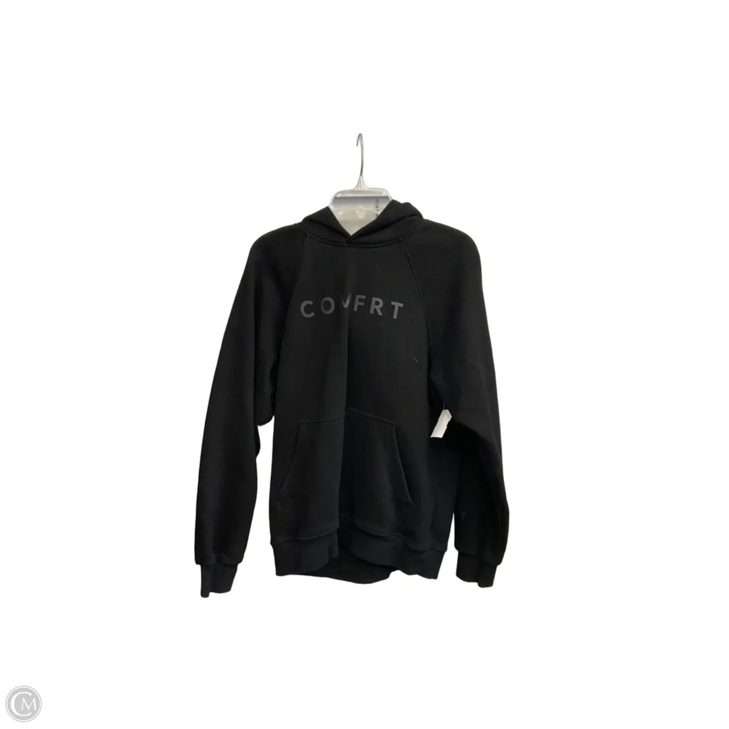 Sweatshirt Hoodie By Comfrt In Black, Size: S