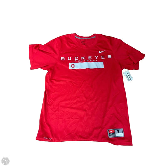 Top Short Sleeve By Nike In Red, Size: S