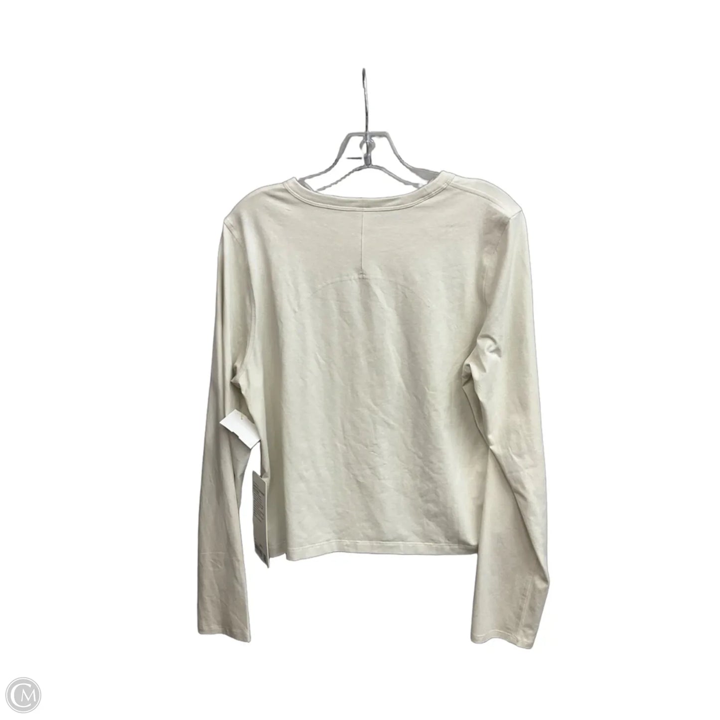 Top Long Sleeve Basic By Lululemon In Cream, Size: 10