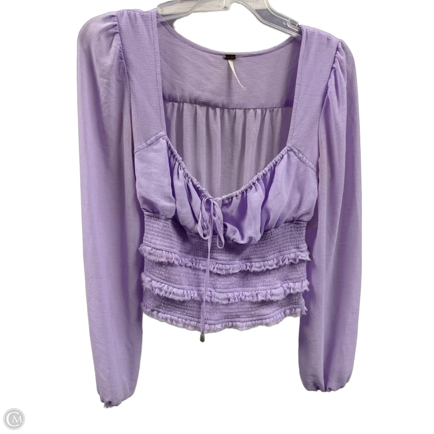 Top Long Sleeve Basic By Free People In Purple, Size: S