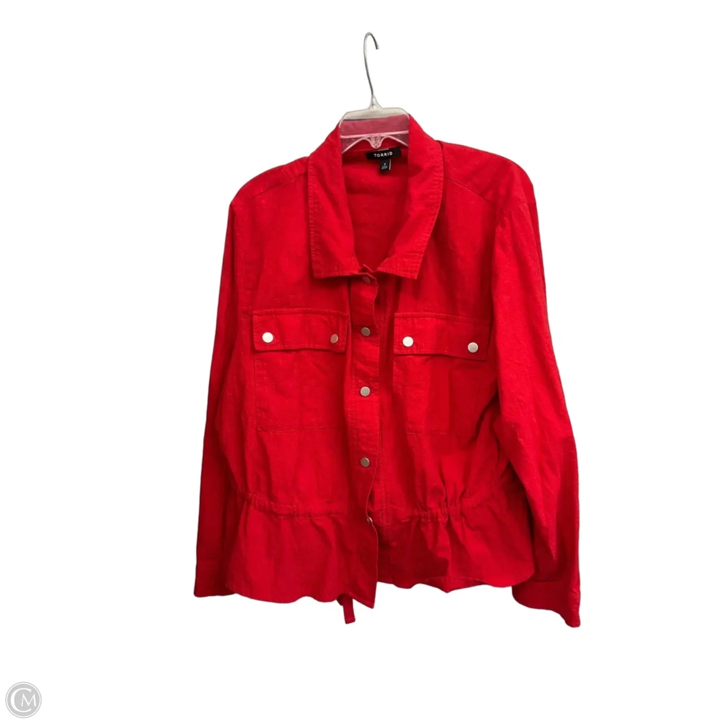 Top Long Sleeve By Torrid In Red, Size: 2x