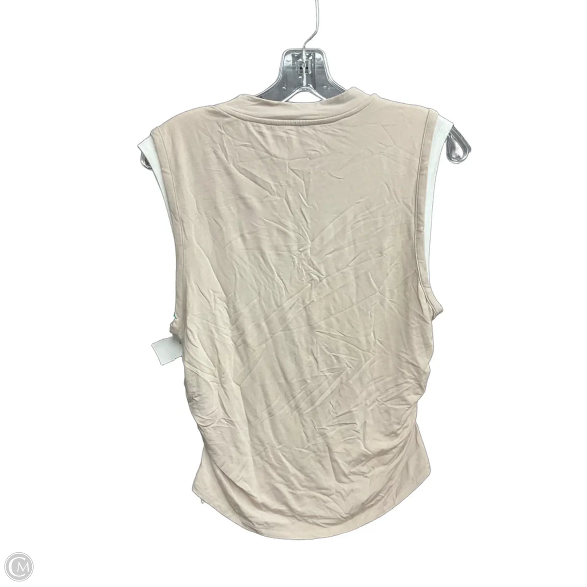 Top Short Sleeve By Evereve In Beige, Size: L