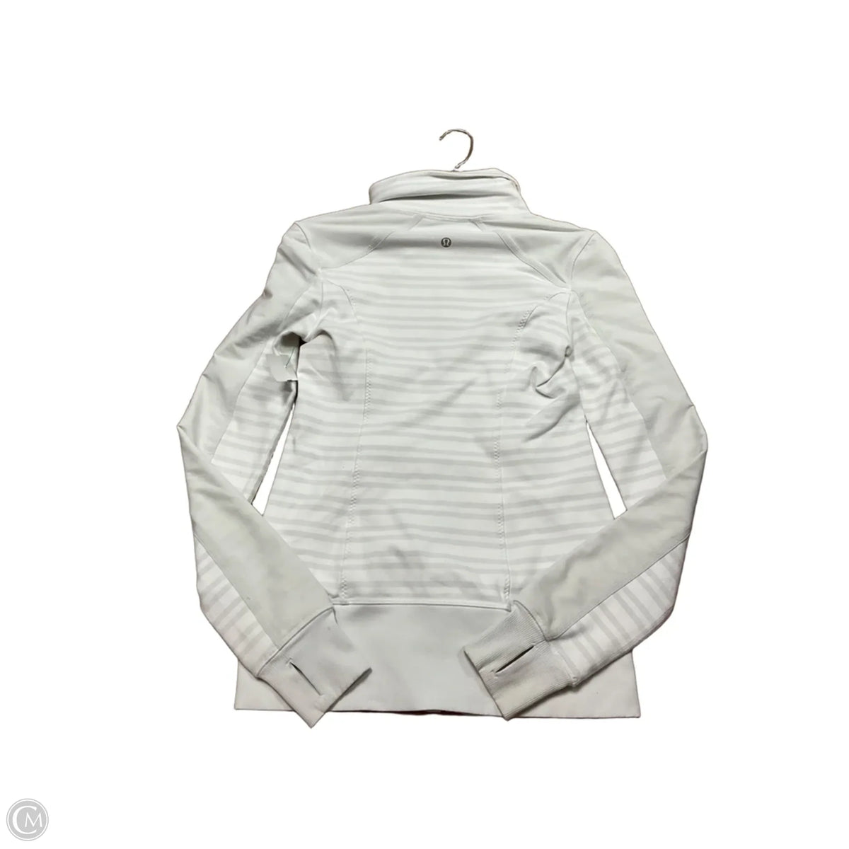 Athletic Jacket By Lululemon In White, Size: XS/S
